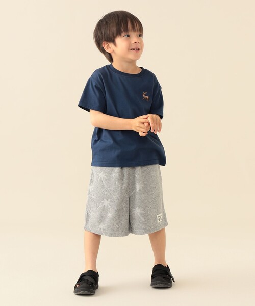 BEAMS mini(ビームスミニ)の「総柄 パイル ショートパンツ 2026SS(90~140cm)(その他パンツ・キッズ・ネイビー/オレンジ系その他6/ライトグレー・100/120/110/90/140/130)」の6枚目の写真