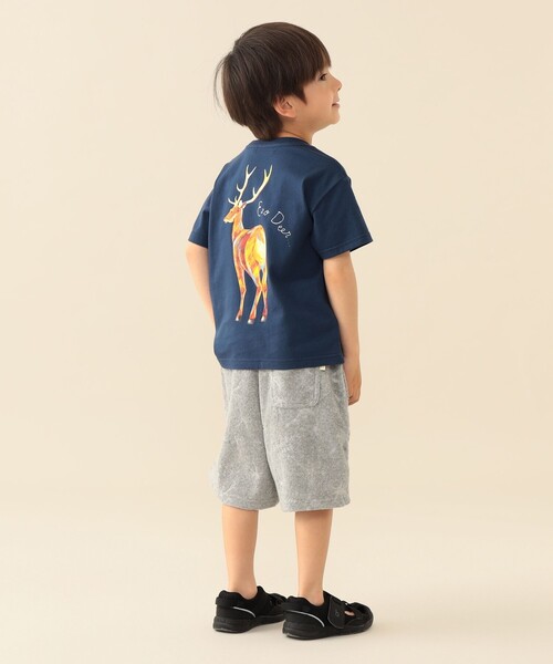 BEAMS mini(ビームスミニ)の「総柄 パイル ショートパンツ 2026SS(90~140cm)(その他パンツ・キッズ・ネイビー/オレンジ系その他6/ライトグレー・100/120/110/90/140/130)」の7枚目の写真