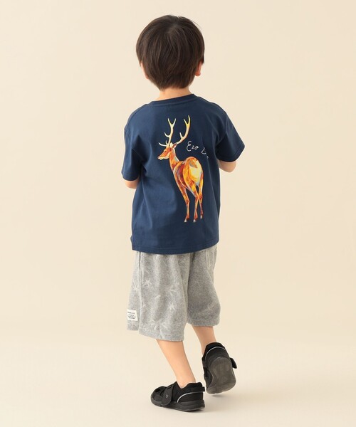BEAMS mini(ビームスミニ)の「総柄 パイル ショートパンツ 2026SS(90~140cm)(その他パンツ・キッズ・ネイビー/オレンジ系その他6/ライトグレー・100/120/110/90/140/130)」の8枚目の写真