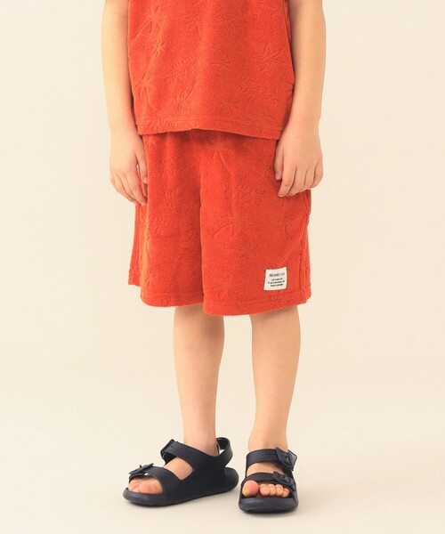 BEAMS mini(ビームスミニ)の「総柄 パイル ショートパンツ 2026SS(90~140cm)(その他パンツ・キッズ・ネイビー/オレンジ系その他6/ライトグレー・100/120/110/90/140/130)」の9枚目の写真