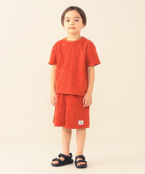BEAMS mini(ビームスミニ)の「総柄 パイル ショートパンツ 2026SS(90~140cm)(その他パンツ・キッズ・ネイビー/オレンジ系その他6/ライトグレー・100/120/110/90/140/130)」の10枚目の写真