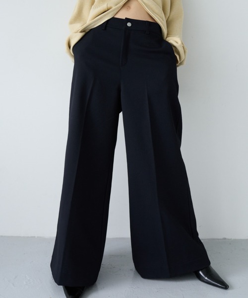 HANNE(アン)の「ワイドフレアパンツ(その他パンツ・レディース・ネイビー/ブラック・S/M)」の13枚目の写真