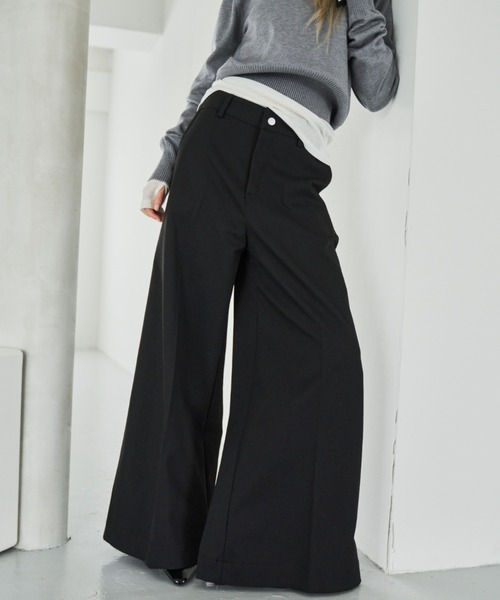 HANNE(アン)の「ワイドフレアパンツ(その他パンツ・レディース・ネイビー/ブラック・S/M)」の17枚目の写真
