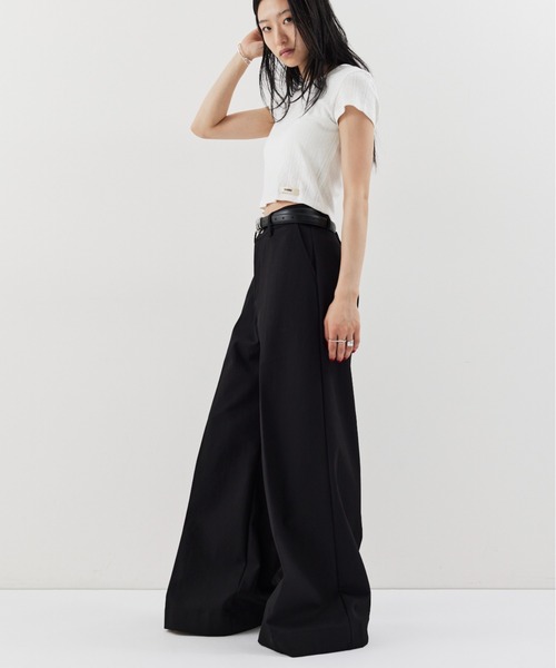 HANNE（アン）の「ワイドフレアパンツ（その他パンツ・レディース・ネイビー/ブラック・S/M）」の16枚目の写真