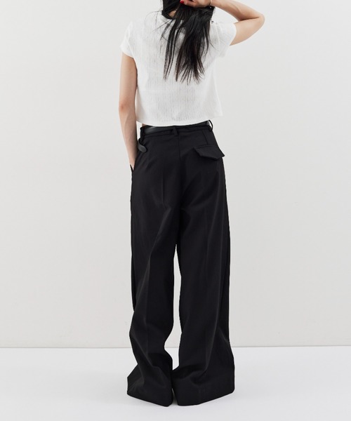 HANNE（アン）の「ワイドフレアパンツ（その他パンツ・レディース・ネイビー/ブラック・S/M）」の17枚目の写真