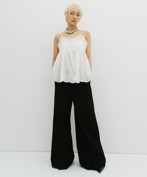 HANNE（アン）の「ワイドフレアパンツ（その他パンツ・レディース・ネイビー/ブラック・S/M）」の22枚目の写真