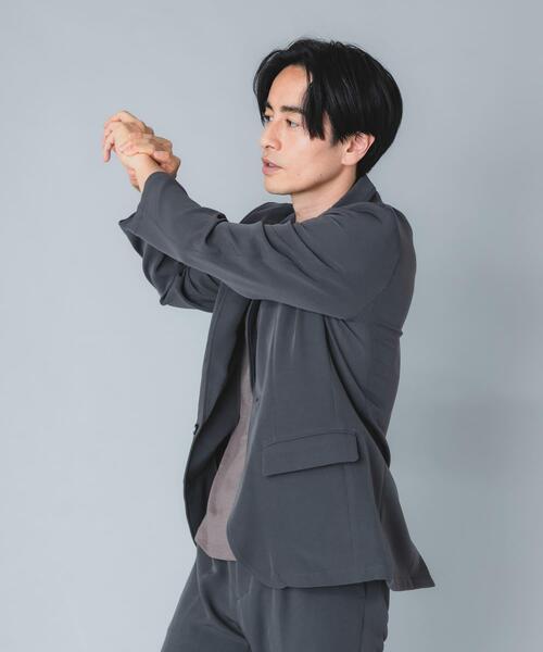 URBAN RESEARCH ROSSO MEN(アーバンリサーチロッソメン)の「『イージーケア』ハイパフォーマンス快適ジャケット(テーラードジャケット・メンズ・ブラック/チャコールグレー/ネイビー・SMALL/MEDIUM/LARGE/X-LARGE)」の3枚目の写真