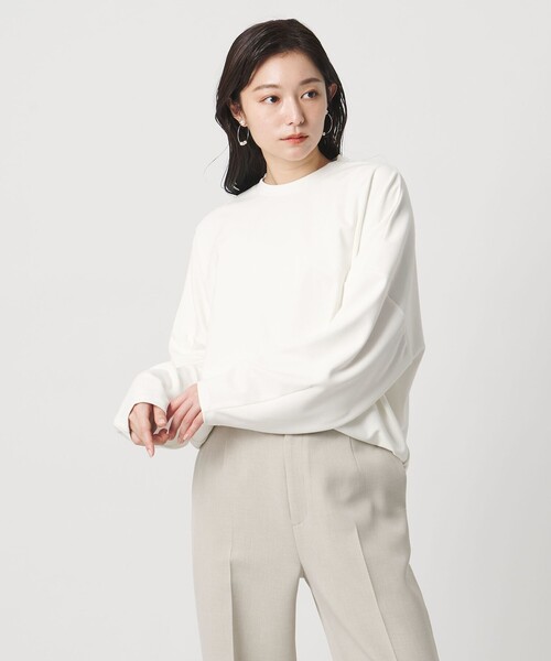 MARW UNITED ARROWS（マルゥ ユナイテッドアローズ）の「＜MARW UNITED ARROWS＞ジョーゼット プルオーバー 撥水・UVカット（Tシャツ/カットソー・レディース・ブラック/ナチュラル/ホワイト・FREE）」の6枚目の写真