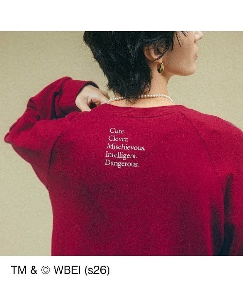 IEDIT(イディット)の「IEDIT グレムリン/「ギズモ」といつでもいっしょ フォトスウェット(スウェット・レディース・レッド/ダークネイビー・LL/L/M/3L)」の5枚目の写真