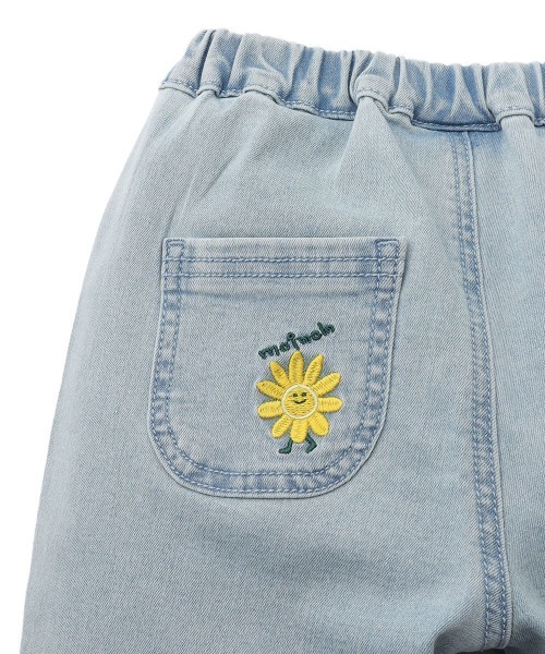 moimoln（モイモルン）の「Park刺繍デニムパンツ（デニムパンツ・キッズ・ブルー/ライトブルー・90cm/100cm/110cm/120cm/130cm）」の7枚目の写真