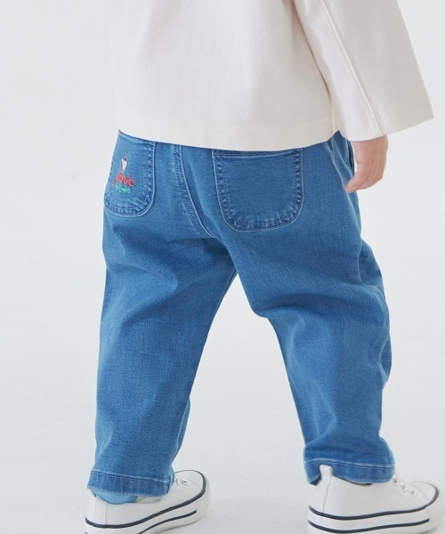 moimoln（モイモルン）の「Park刺繍デニムパンツ（デニムパンツ・キッズ・ブルー/ライトブルー・90cm/100cm/110cm/120cm/130cm）」の14枚目の写真