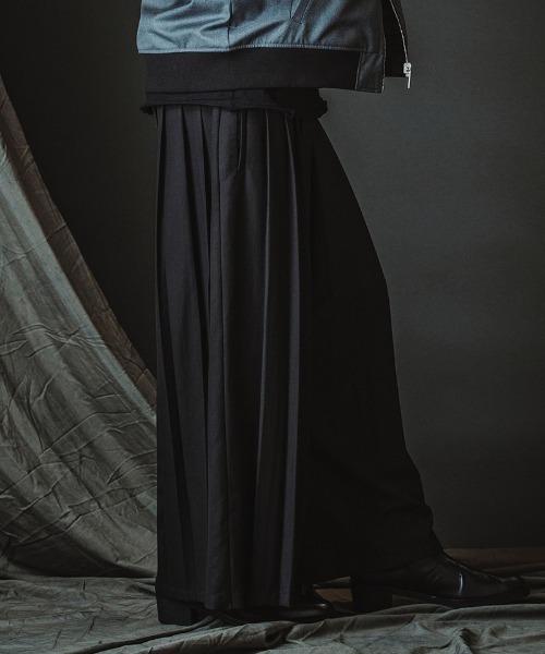 NO ID.（ノーアイディ）の「mp14616-ﾊｶﾏﾌﾟﾘｰﾂﾄﾗｳｻﾞｰｽﾞ パンツ(458006-421P)（その他パンツ・メンズ・グレー/ブラック・2/1）」の13枚目の写真