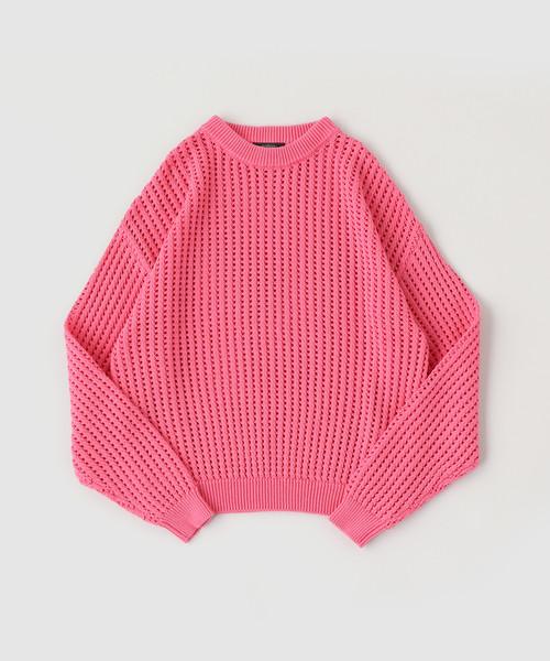 refomed（リフォメッド）の「refomed / リフォメッド GUARD KNIT SWEATER（ニット/セーター・メンズ・ネイビー/ピンク・2）」の2枚目の写真