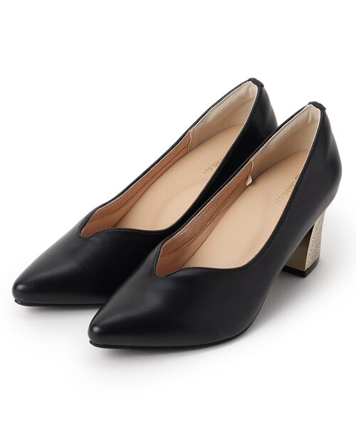 ITS'DEMO（イッツデモ）の「【疲れにくい／静音】ベーシックパンプス（パンプス・レディース・ブラック/アイボリー・40/38）」の4枚目の写真