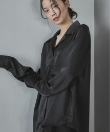 feepur | オープンカラーサテンシャツ(シャツ/ブラウス)