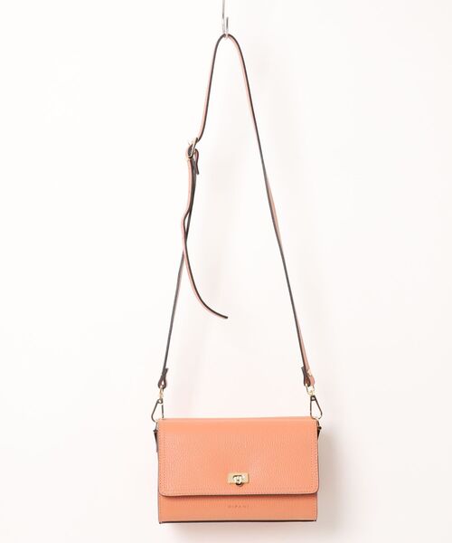 RIPANI（リパーニ）の「【RIPANI】ミニスクエアレザー2WAYバッグ(Q66500)（ショルダーバッグ・レディース・オレンジ/ライトグレー・ALL）」の2枚目の写真