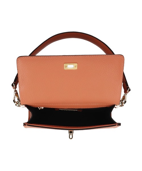 RIPANI（リパーニ）の「【RIPANI】ミニスクエアレザー2WAYバッグ(Q66500)（ショルダーバッグ・レディース・オレンジ/ライトグレー・ALL）」の9枚目の写真