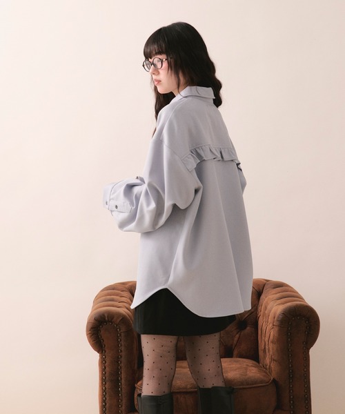 nuance frill shirt / ニュアンスフリルシャツ（シャツ/ブラウス