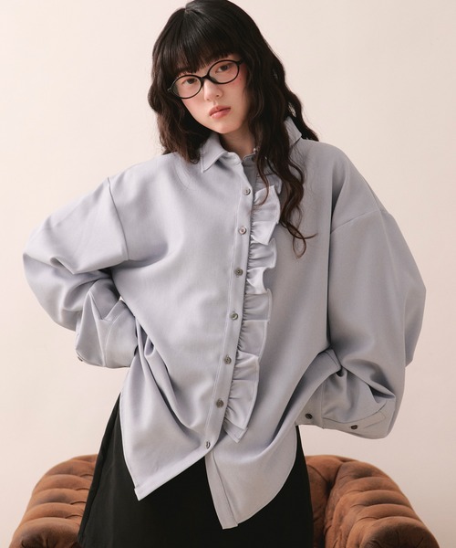nuance frill shirt / ニュアンスフリルシャツ（シャツ/ブラウス