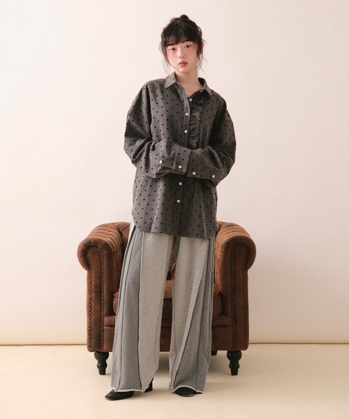 nuance frill shirt / ニュアンスフリルシャツ（シャツ/ブラウス