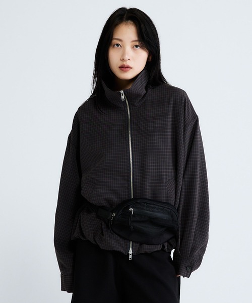 JEANASIS（ジーナシス）の「バルーンZIPブルゾン/653715（ブルゾン・レディース・ブラウン/ブラック/ライトイエロー/オフホワイト/ネイビー系・FREE）」の5枚目の写真