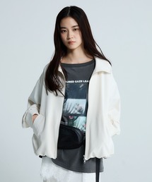 ブルゾン（ホワイト/白色系・ジップアップ）ファッション通販 - ZOZOTOWN