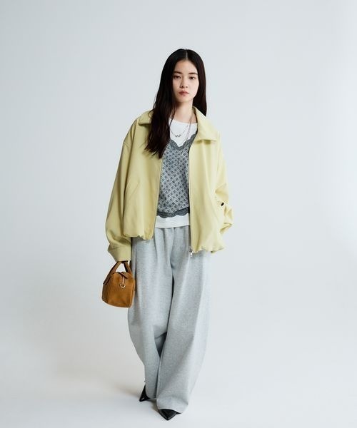 JEANASIS(ジーナシス)の「バルーンZIPブルゾン/653715(ブルゾン・レディース・ブラウン/ブラック/ライトイエロー/オフホワイト・FREE)」の10枚目の写真