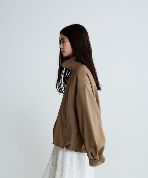 JEANASIS(ジーナシス)の「バルーンZIPブルゾン/653715(ブルゾン・レディース・ブラウン/ブラック/ライトイエロー/オフホワイト・FREE)」の9枚目の写真