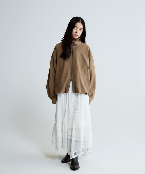 JEANASIS(ジーナシス)の「バルーンZIPブルゾン/653715(ブルゾン・レディース・ブラウン/ブラック/ライトイエロー/オフホワイト・FREE)」の6枚目の写真