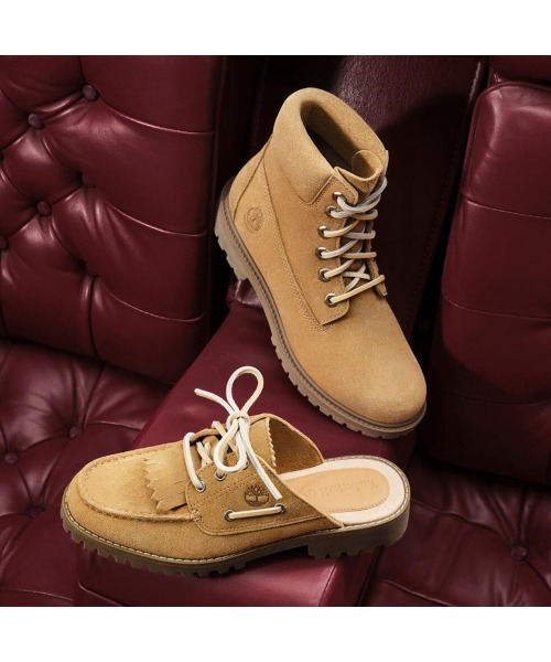 Timberland(ティンバーランド)の「オーセンティック ミュール レディース(モカシン/デッキシューズ・レディース・ベージュ・23.5cm/23.0cm/22.5cm/24.0cm)」の4枚目の写真