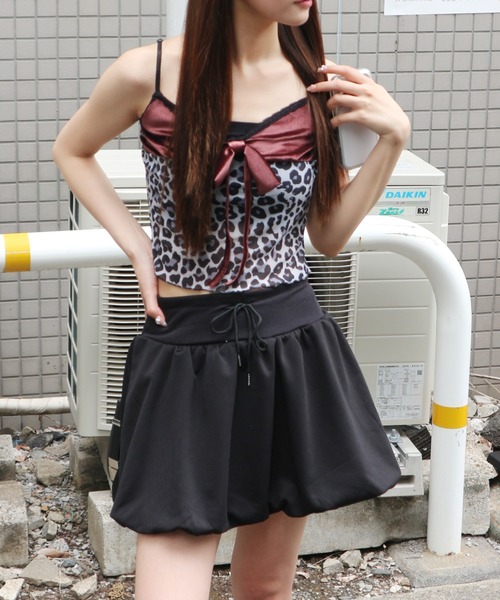 JilLA(ジルア)の「Velour Ribbon Leopard Camisole / ベロアリボンレオパードキャミソール(キャミソール・レディース・レオパード・FREE)」の18枚目の写真