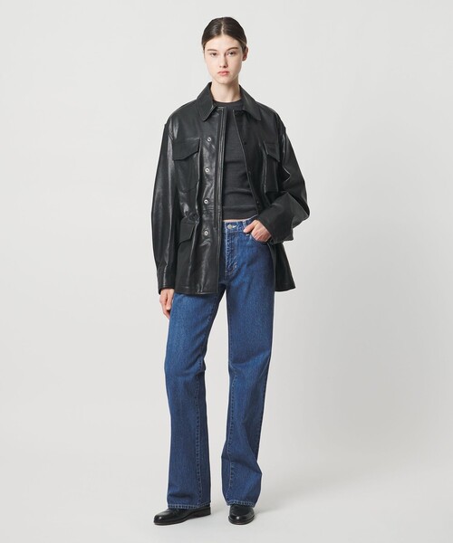 LOEFF(ロエフ)の「<LOEFF>13OZ ストレート デニム ブリーチ(デニムパンツ・レディース・コバルトブルー・1/2/0)」の6枚目の写真