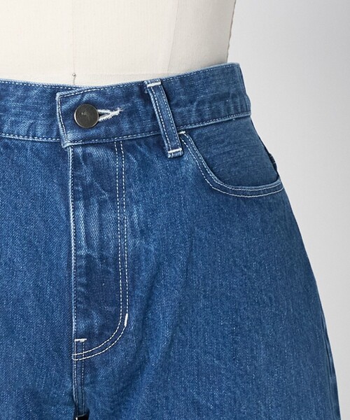 LOEFF(ロエフ)の「<LOEFF>13OZ ストレート デニム ブリーチ(デニムパンツ・レディース・コバルトブルー・1/2/0)」の15枚目の写真