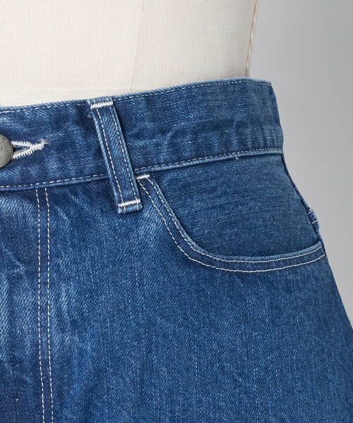 LOEFF(ロエフ)の「<LOEFF>13OZ ストレート デニム ブリーチ(デニムパンツ・レディース・コバルトブルー・1/2/0)」の14枚目の写真