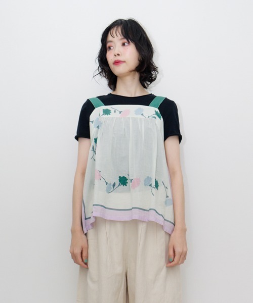 KILKI（キルキー）の「【 KILKI / キルキー 】　スカーフプリント　ブラウス　6S-B02　HDI（シャツ/ブラウス・レディース・パープル/ベージュ・FREE）」の8枚目の写真