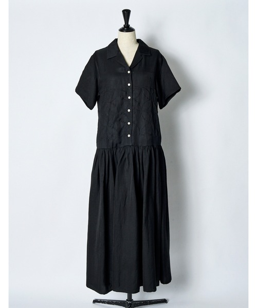 RUMCHE(ラムシェ)の「Tapa Pattern Embroidery Dress / タパエンブロイダリードレス(ワンピース・レディース・ブラック・FREE)」の7枚目の写真