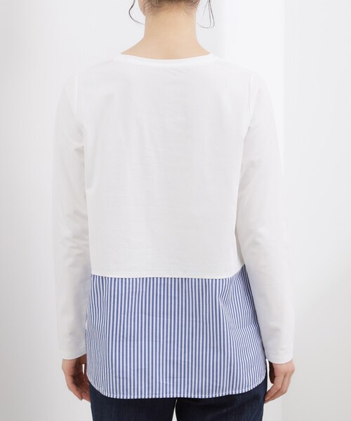 grove（グローブ）の「裾アソートペプラムカットソー（Tシャツ/カットソー・レディース・ブルー系その他4/アイボリー/オフホワイト・05/04/03/02/01）」の20枚目の写真