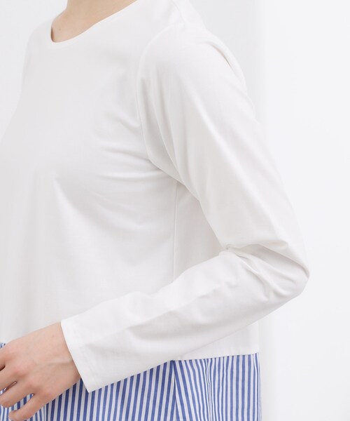 grove（グローブ）の「裾アソートペプラムカットソー（Tシャツ/カットソー・レディース・ブルー系その他4/アイボリー/オフホワイト・05/04/03/02/01）」の22枚目の写真