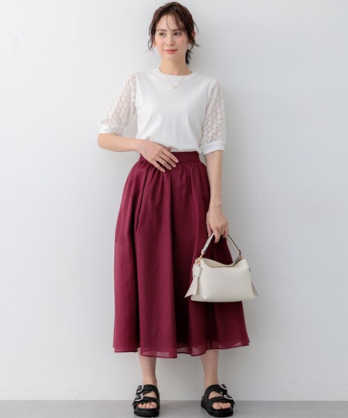 組曲（クミキョク）の「ビジューバックルサンダル（サンダル・レディース・アイボリー系5/ブラック系・MEDIUM/LARGE）」の6枚目の写真