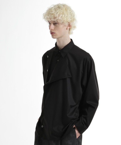 HARE（ハレ）の「アシメフロントシャツ(HARE)（シャツ/ブラウス・メンズ・ブラック/ブルー・FREE）」の2枚目の写真