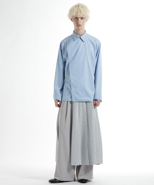 HARE（ハレ）の「アシメフロントシャツ(HARE)（シャツ/ブラウス・メンズ・ブラック/ブルー・FREE）」の9枚目の写真