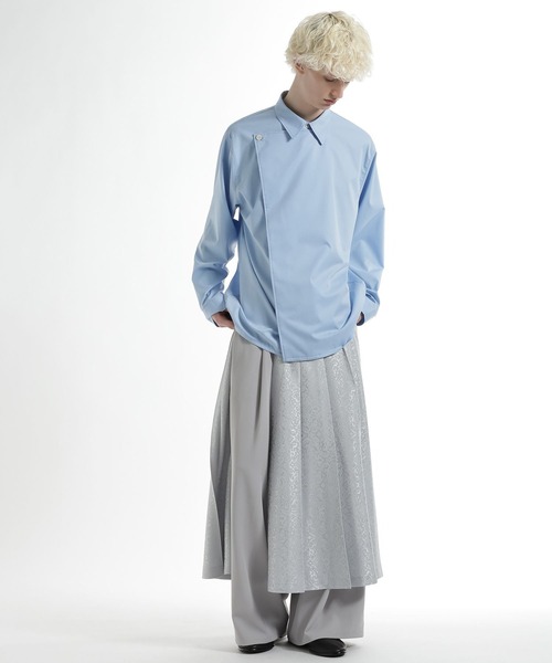 HARE（ハレ）の「アシメフロントシャツ(HARE)（シャツ/ブラウス・メンズ・ブラック/ブルー・FREE）」の10枚目の写真