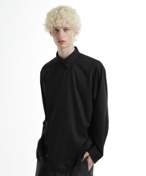 HARE（ハレ）の「アシメフロントシャツ(HARE)（シャツ/ブラウス・メンズ・ブラック/ブルー・FREE）」の12枚目の写真