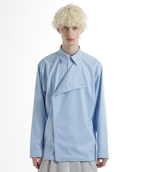 HARE（ハレ）の「アシメフロントシャツ(HARE)（シャツ/ブラウス・メンズ・ブラック/ブルー・FREE）」の15枚目の写真