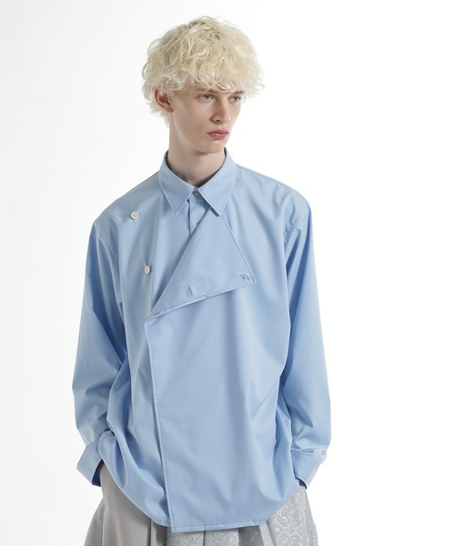 HARE（ハレ）の「アシメフロントシャツ(HARE)（シャツ/ブラウス・メンズ・ブラック/ブルー・FREE）」の16枚目の写真