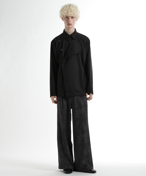 HARE（ハレ）の「アシメフロントシャツ(HARE)（シャツ/ブラウス・メンズ・ブラック/ブルー・FREE）」の3枚目の写真