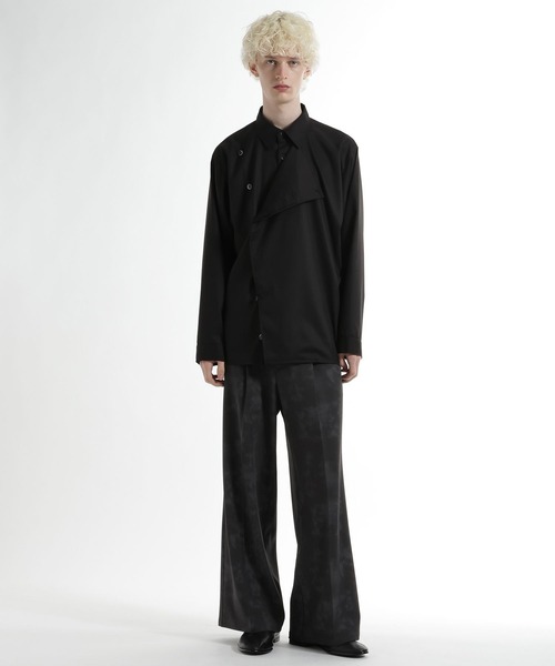 HARE（ハレ）の「アシメフロントシャツ(HARE)（シャツ/ブラウス・メンズ・ブラック/ブルー・FREE）」の5枚目の写真