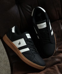 【U.S. POLO ASSN./ユーエスポロアッスン】軽量 ワンポイント バイカラー ローカットスニーカー