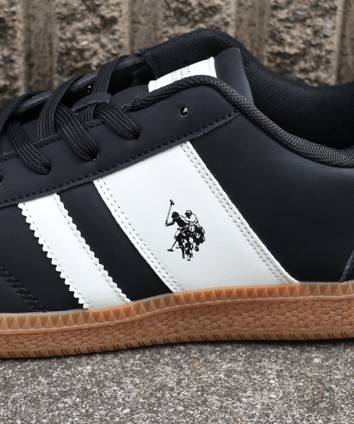 U.S. POLO ASSN.（ユーエスポロアッスン）の「【U.S. POLO ASSN./ユーエスポロアッスン】軽量 ワンポイント バイカラー ローカットスニーカー（スニーカー・メンズ・ホワイト/ブラック/ベージュ・27cm/24.5cm/25cm/26.5cm/26cm/25.5cm/24cm/22.5cm/23.5cm/23cm）」の11枚目の写真