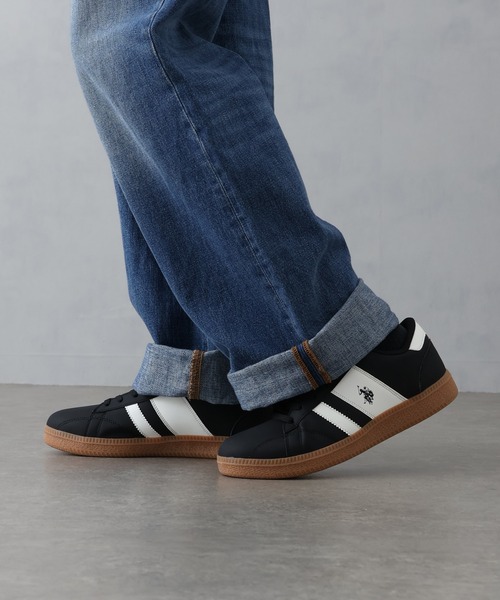 U.S. POLO ASSN.（ユーエスポロアッスン）の「【U.S. POLO ASSN./ユーエスポロアッスン】軽量 ワンポイント バイカラー ローカットスニーカー（スニーカー・メンズ・ホワイト/ブラック/ベージュ・27cm/24.5cm/25cm/26.5cm/26cm/25.5cm/24cm/22.5cm/23.5cm/23cm）」の16枚目の写真